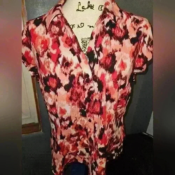 Fred David Petite Womans Blouse Size Xl - Picture 1 of 10